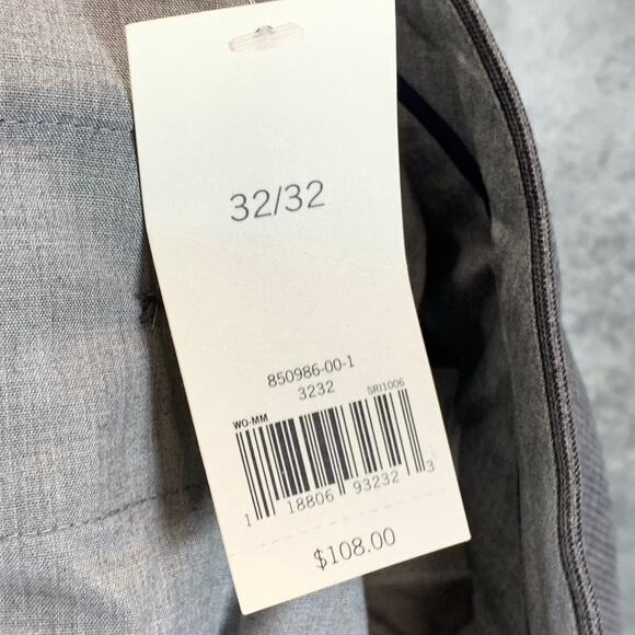 BANANA REPUBLIC Men's Grey Mini Gingham Classic-Fit Dress Pants SZ 32X32 - Picture 10 of 10